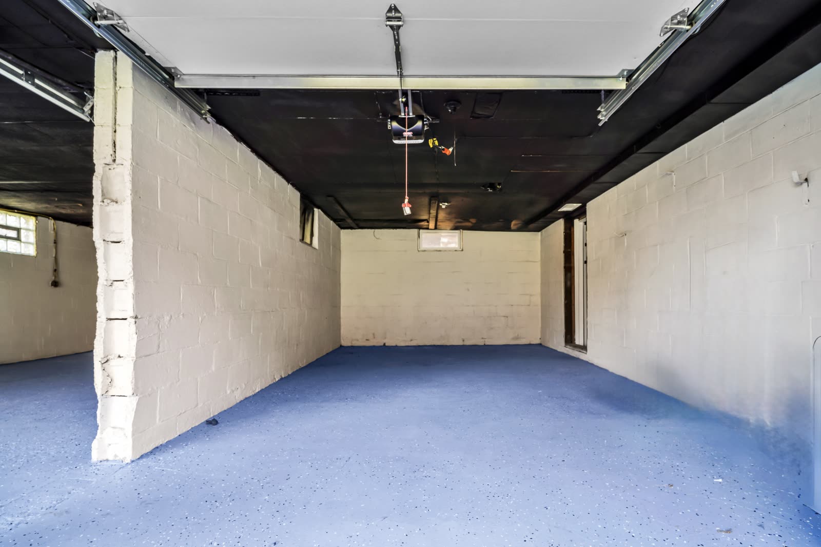 Basement before, bare concrete